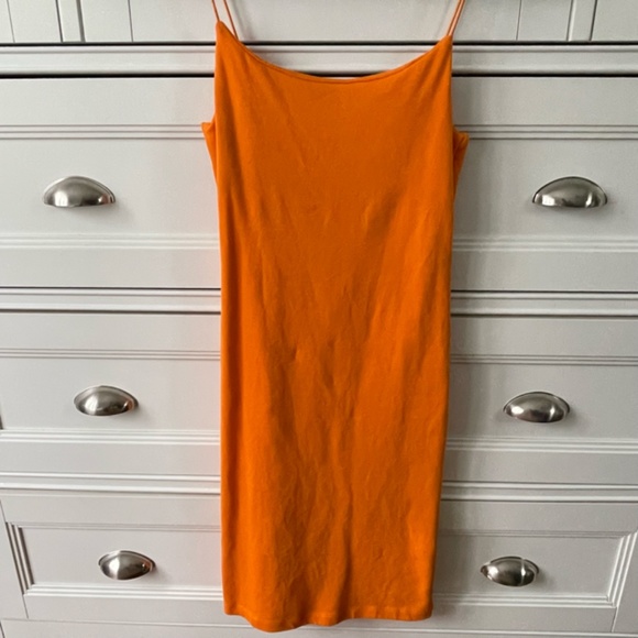 Zara Orange Mini Dress - Picture 3 of 11